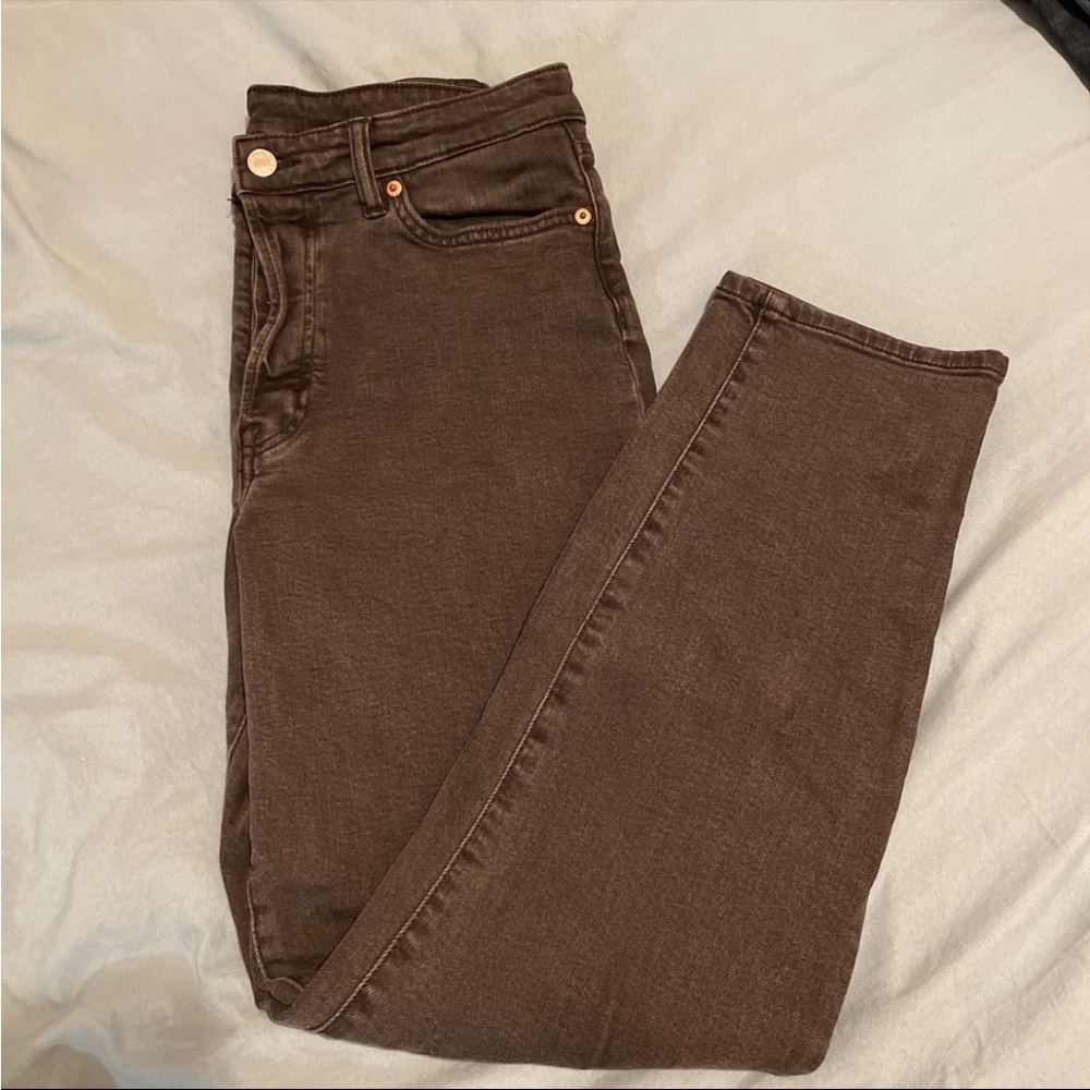 H&M Mom Jeans Denim Ultra High Waist Size 29